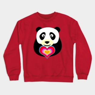 I Love Panda Crewneck Sweatshirt